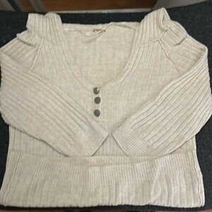 Free People top with  1/2 long sleevers